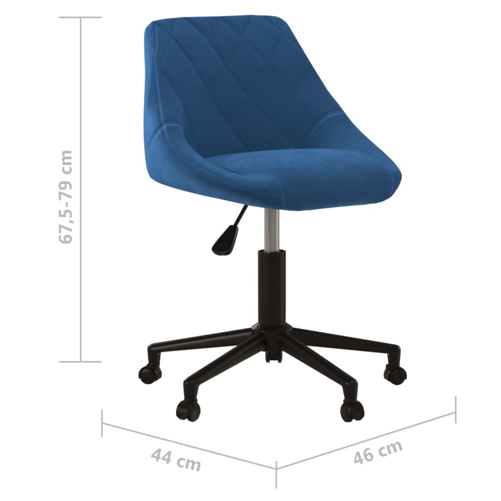 Sedia Girevole Da Ufficio In Velluto