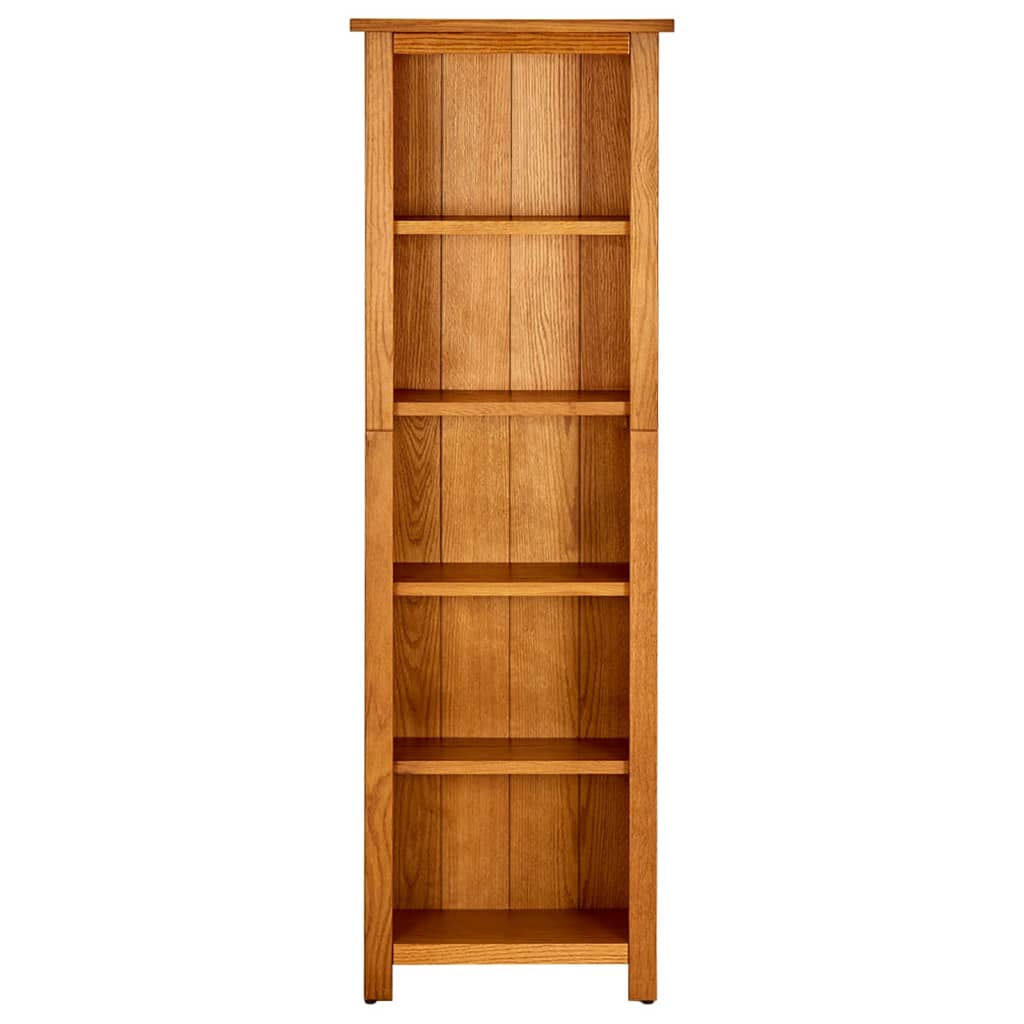 Libreria A 6 Ripiani In Legno Massello Di Rovere