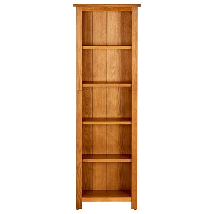 Libreria A 6 Ripiani In Legno Massello Di Rovere