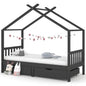 Giroletto Per Bambini Con Cassetto Legno Pino