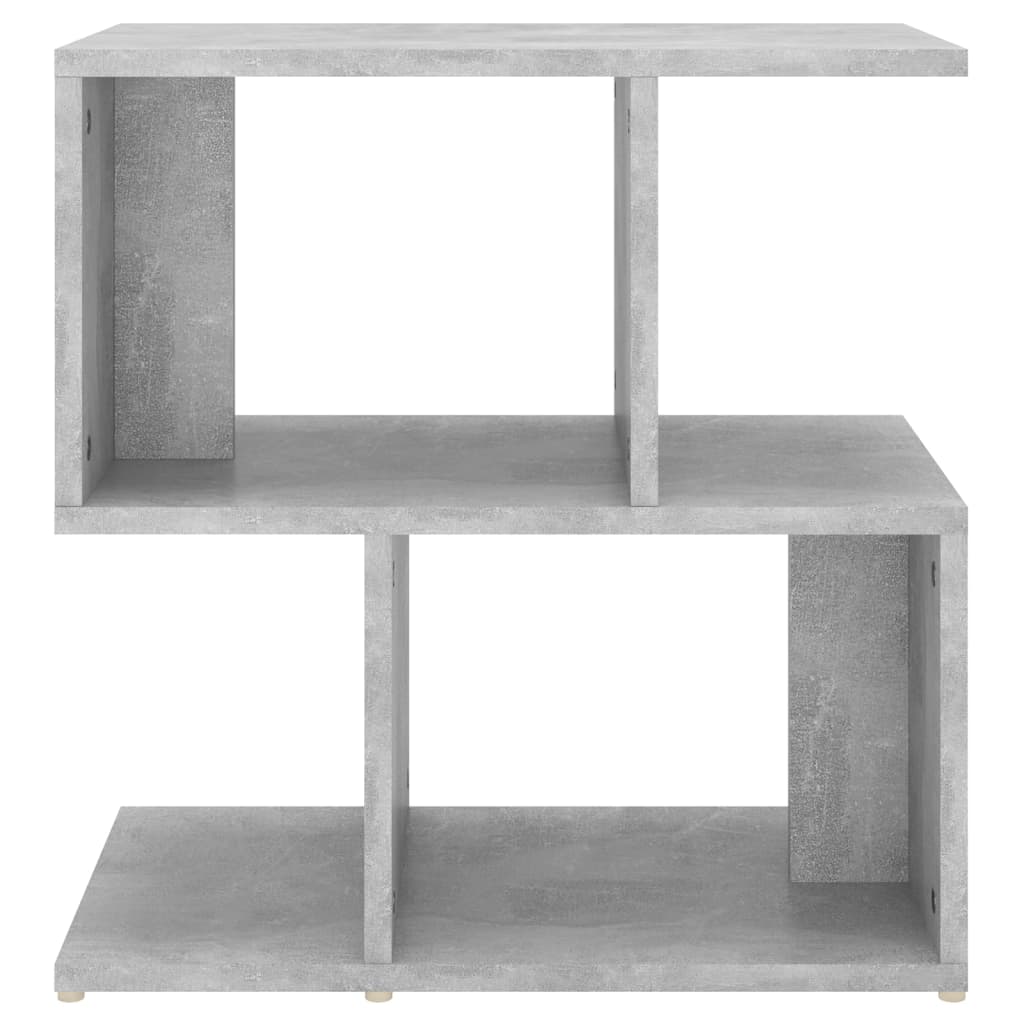 Comodini 2Pz Grigio Cemento 50X30X51,5 Cm In Legno Multistrato Bianco