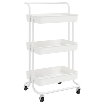Carrello Da Cucina 3 Ripiani 42X35X85 Cm Ferro E Abs
