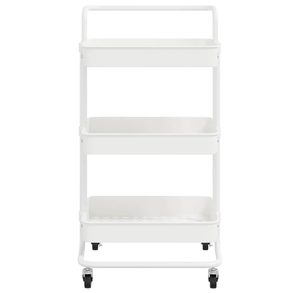 Carrello Da Cucina 3 Ripiani 42X35X85 Cm Ferro E Abs