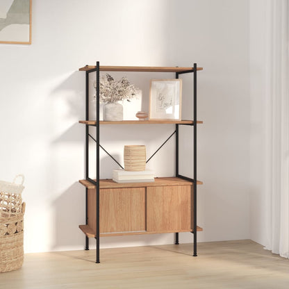 Scaffalatura 5 Livelli Con Mobile 80X40X Acciaio E Legno