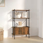 Scaffalatura 5 Livelli Con Mobile 80X40X Acciaio E Legno