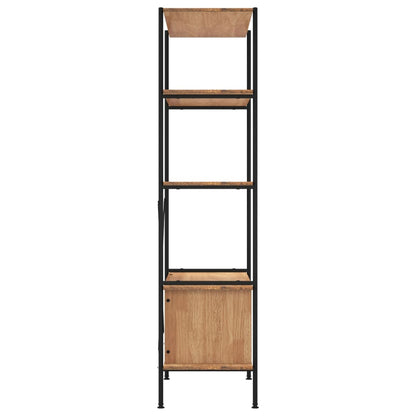 Scaffalatura 5 Livelli Con Mobile 80X40X Acciaio E Legno
