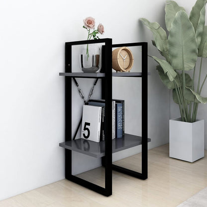 Libreria A 2 Ripiani Grigia 40X30X In Grigio