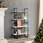 Libreria A 4 Ripiani Bianca 80X30X In Massello Di Pino Bianco