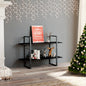 Libreria A 2 Ripiani Nera 100X30X In Nero