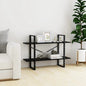 Libreria A 2 Ripiani Nera 100X30X In Nero