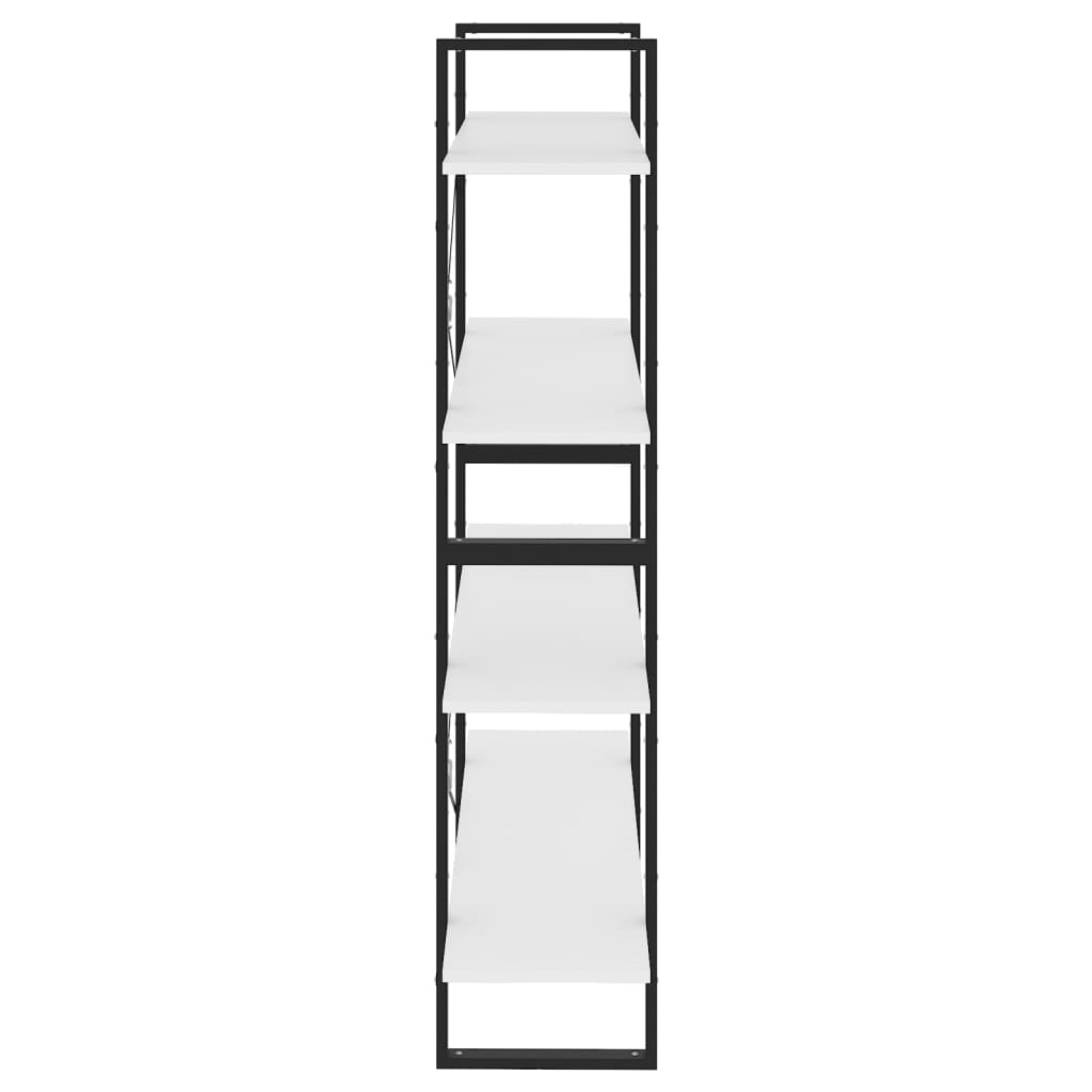 Libreria A 4 Ripiani Bianca 100X30X In Bianco