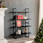 Libreria A 2 Ripiani Nera 100X30X In Nero