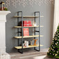 Libreria A 4 Ripiani 100X30X In Legno Massello Di Pino Naturale
