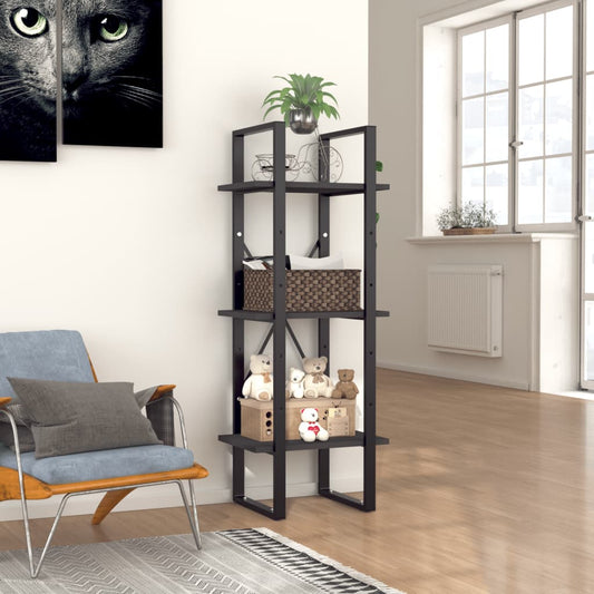 Libreria A 3 Ripiani Grigia 40X30X In Grigio