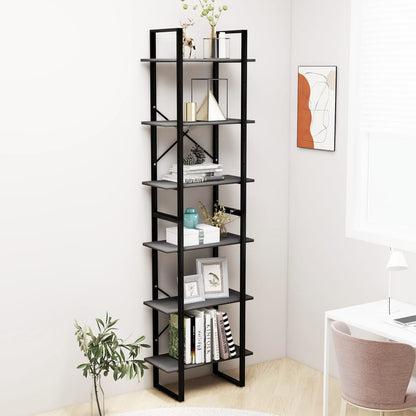 Scaffale 60X30X In Legno Massello Di Pino Grigio
