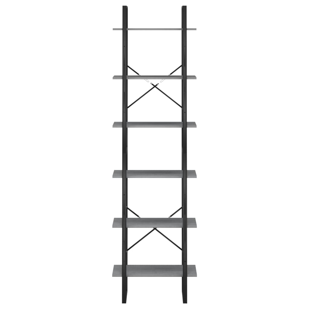 Scaffale 60X30X In Legno Massello Di Pino Grigio