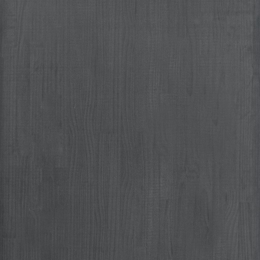 Scaffale 60X30X In Legno Massello Di Pino Grigio
