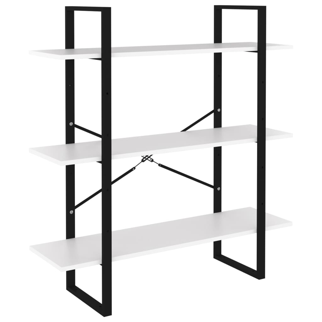 Libreria Bianca 100X30X In Bianco