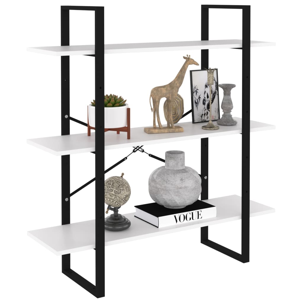 Libreria Bianca 100X30X In Bianco