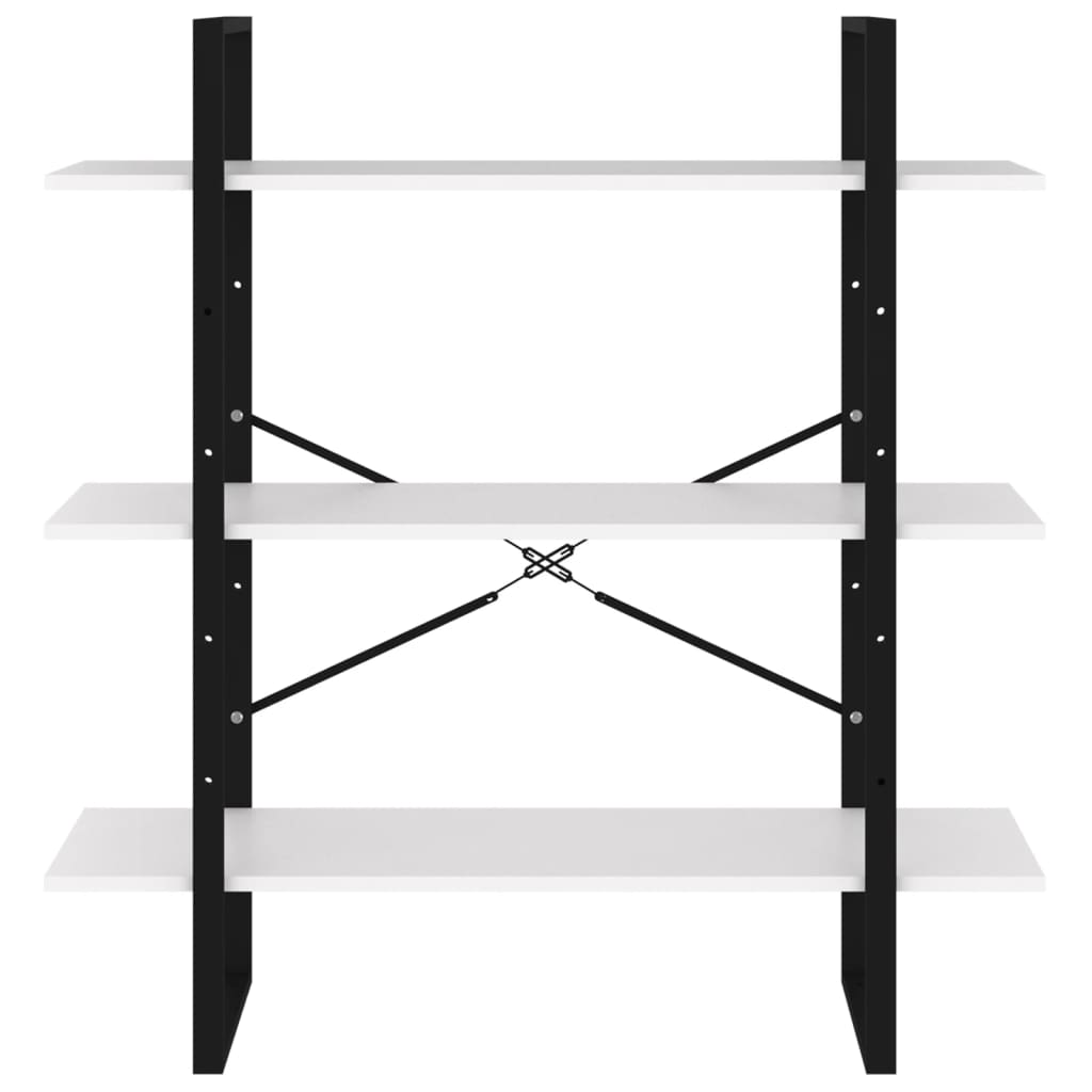 Libreria Bianca 100X30X In Bianco