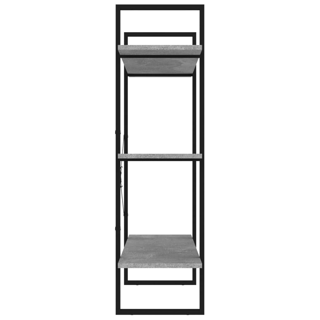 Libreria 100X30X In Grigio Cemento
