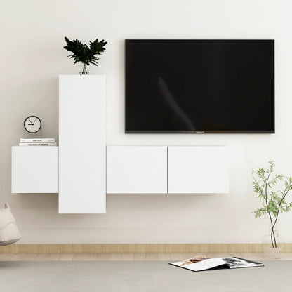 Mobili Tv A Parete 3 Pz In Legno Multistrato