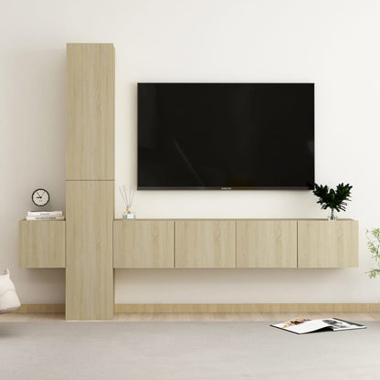 Mobili Tv A Parete 3 Pz In Legno Multistrato