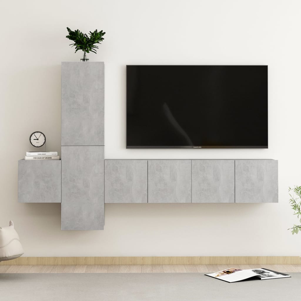 Mobili Tv A Parete 3 Pz In Legno Multistrato