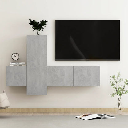 Mobili Tv A Parete 3 Pz In Legno Multistrato