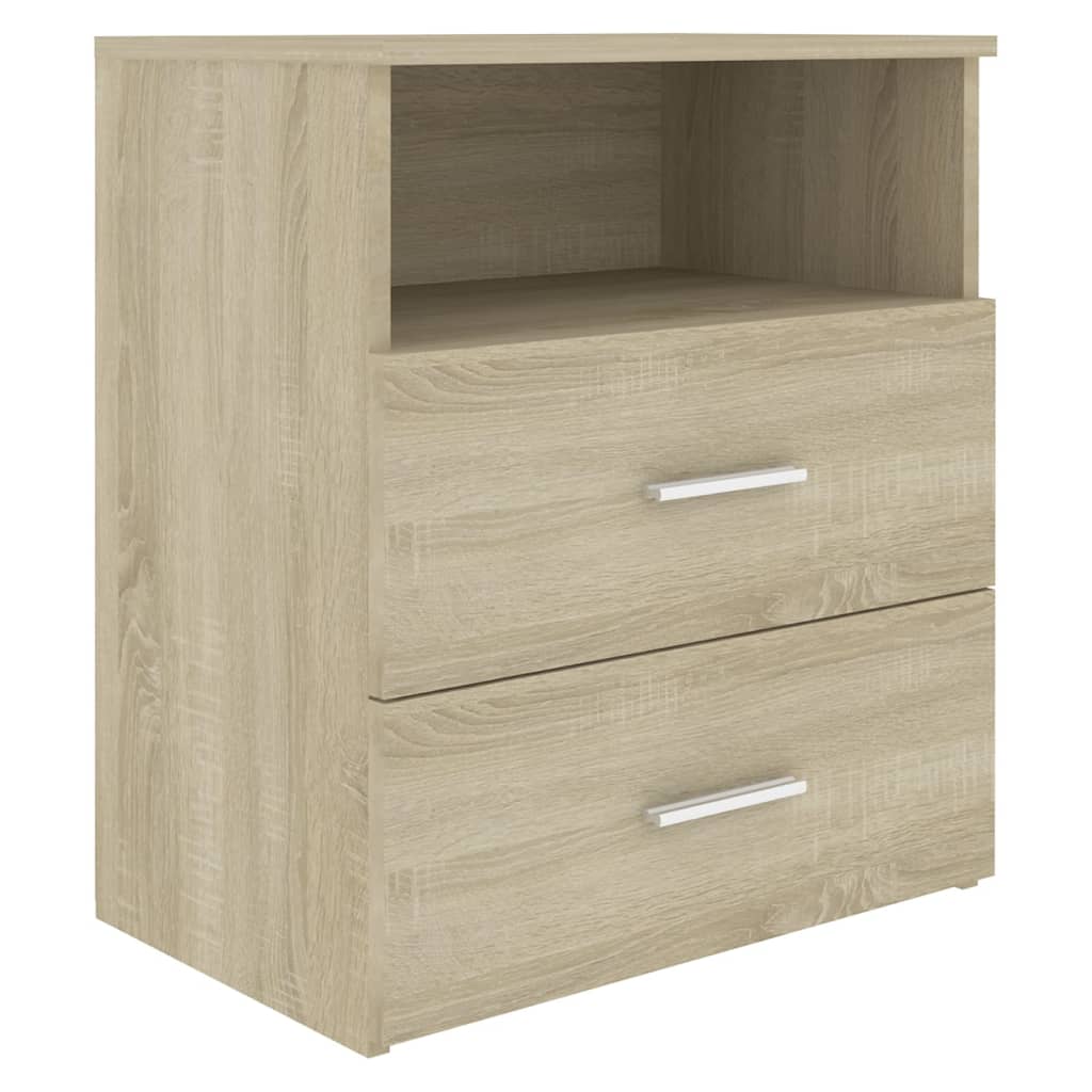 Comodini 2Pz Rovere Sonoma 50X32X60 Cm
