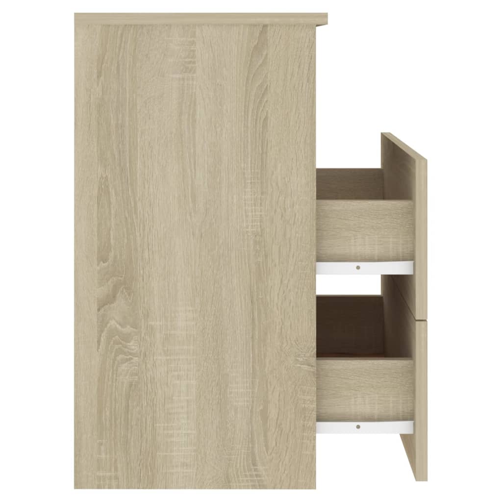 Comodini 2Pz Rovere Sonoma 50X32X60 Cm