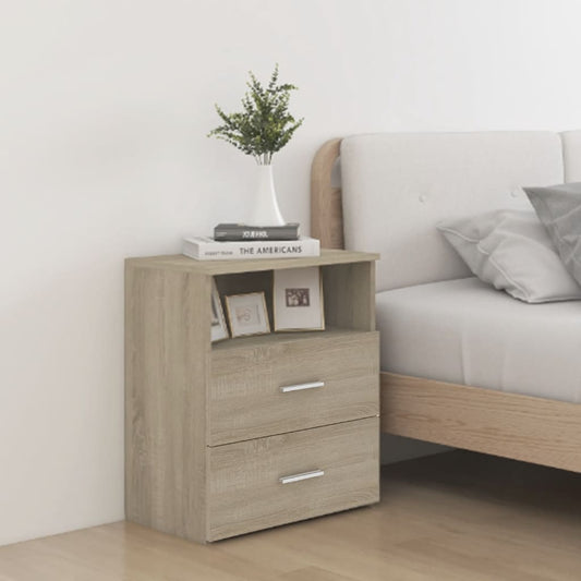 Comodini 2Pz Rovere Sonoma 50X32X60 Cm