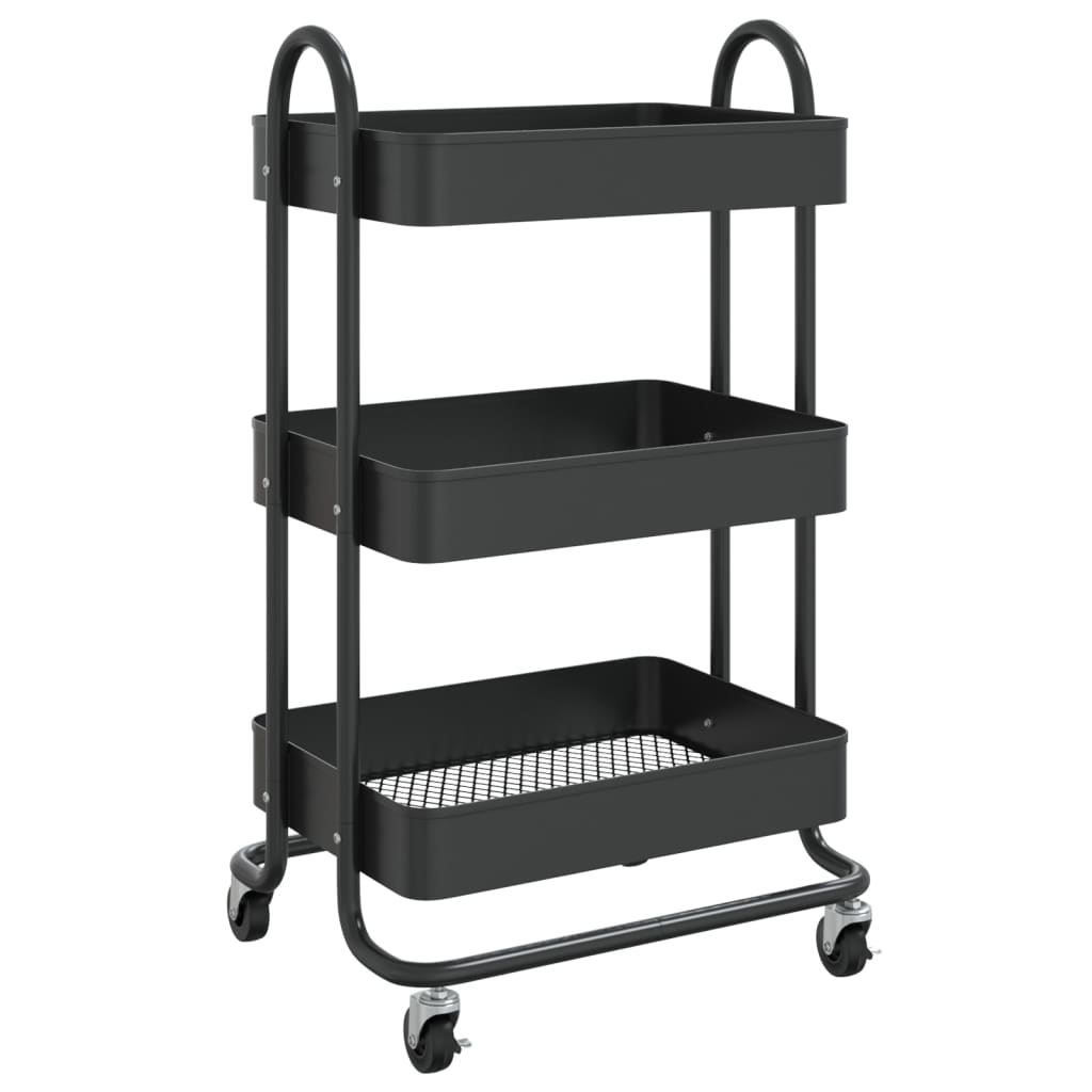 Carrello A 3 Livelli 43X34X79 Cm In Acciaio