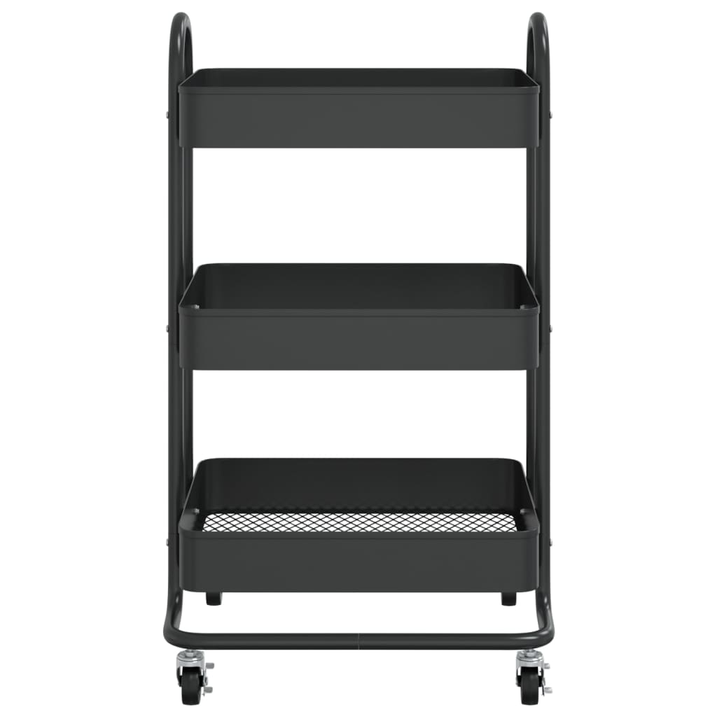 Carrello A 3 Livelli 43X34X79 Cm In Acciaio
