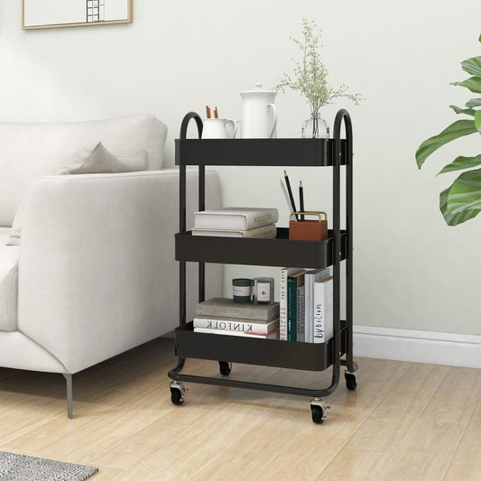 Carrello A 3 Livelli 43X34X79 Cm In Acciaio