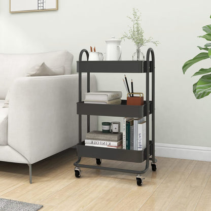 Carrello A 3 Livelli 43X34X79 Cm In Acciaio
