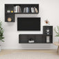 Set Mobili Porta Tv 4 Pz In Legno Multistrato
