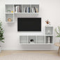 Set Mobili Porta Tv 4 Pz In Legno Multistrato