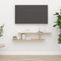 Scaffale Tv Parete 125X18X23 Cm Legno Multistrato