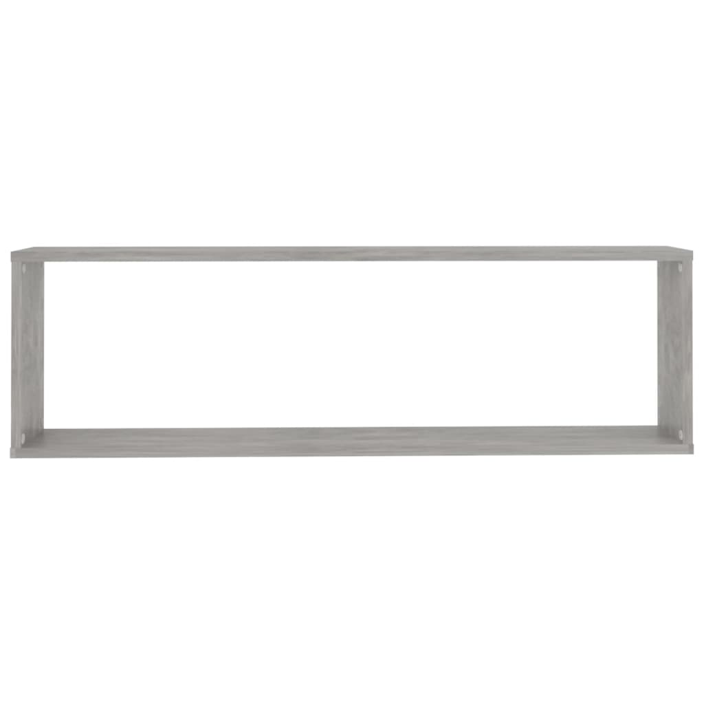 Mensole Parete Cubo 4Pz Multistrato Grigio Cemento