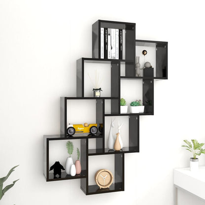 Mensola A Muro A Cubo Antico 90X15X119,5 Cm Legno Multistrato