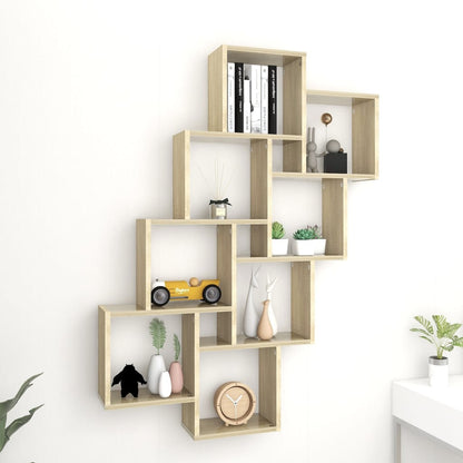 Mensola A Muro A Cubo Antico 90X15X119,5 Cm Legno Multistrato