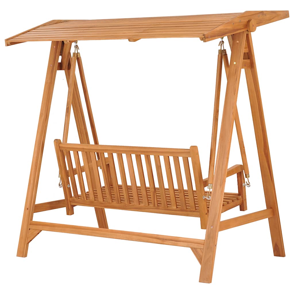 Dondolo Da Giardino 174 Cm In Legno Massello Di Teak