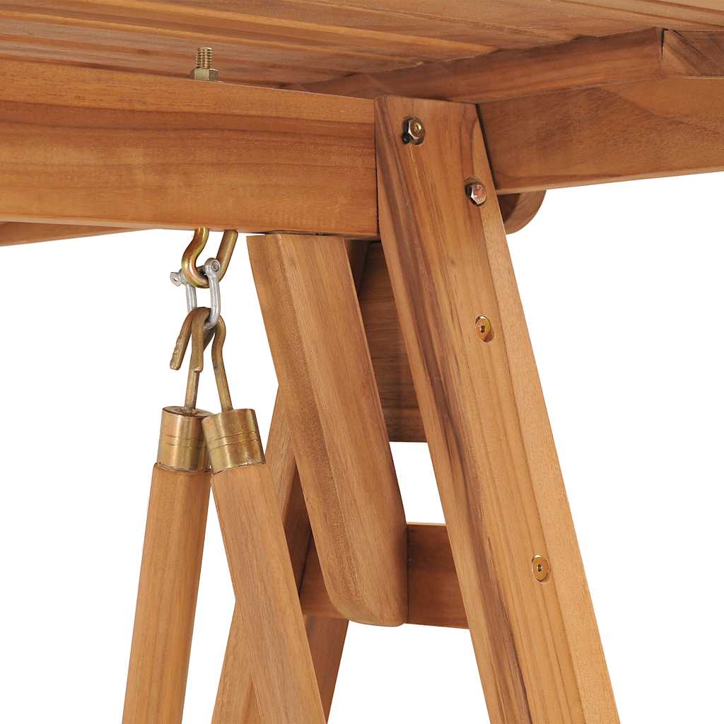 Dondolo Da Giardino 174 Cm In Legno Massello Di Teak