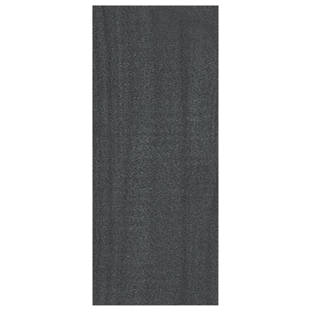 Libreria Grigia 40X30X71,5 Cm In Legno Massello Di Pino Grigio