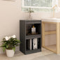 Libreria Grigia 40X30X71,5 Cm In Legno Massello Di Pino Grigio