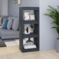 Libreria Grigia 40X30X71,5 Cm In Legno Massello Di Pino Grigio