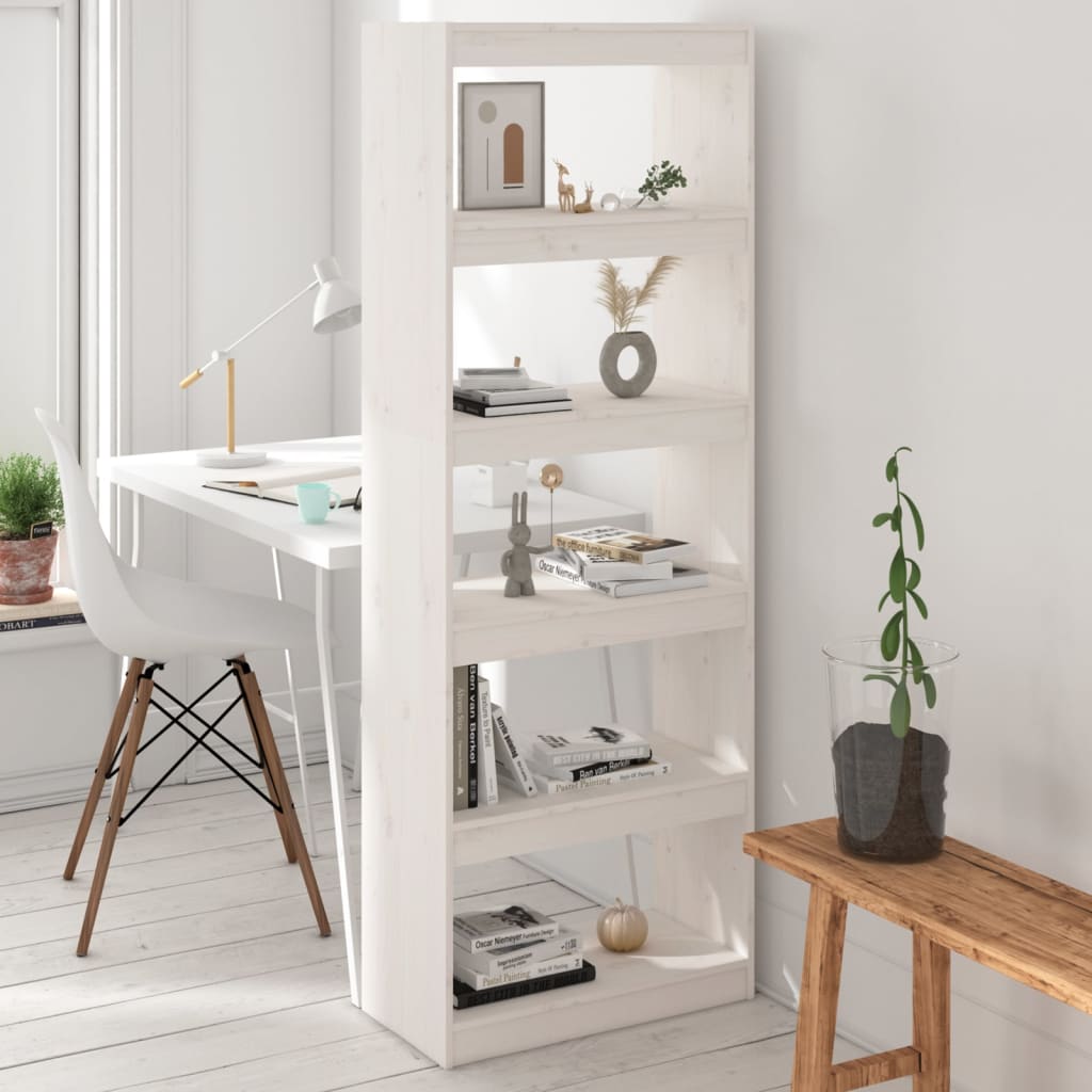 Libreria/Divisorio Ambra 60X30X103,5 Cm Legno Massello Di Pino