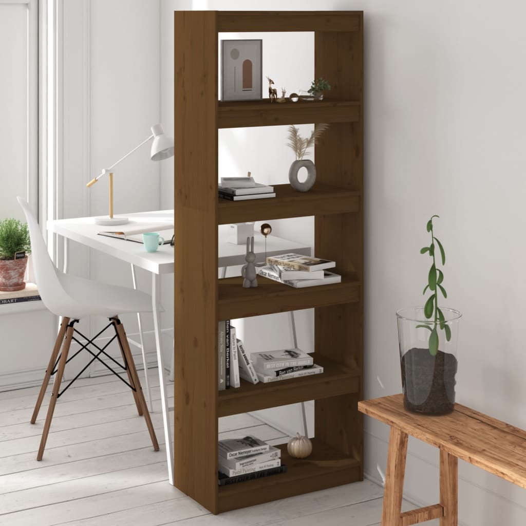 Libreria/Divisorio Ambra 60X30X103,5 Cm Legno Massello Di Pino