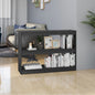 Libreria Grigia 40X30X71,5 Cm In Legno Massello Di Pino Grigio